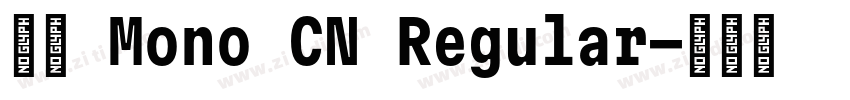 星汉 Mono CN Regular字体转换